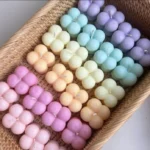 Geometric Bubble Candles – Aesthetic Handmade Soy Wax Pillar Candles