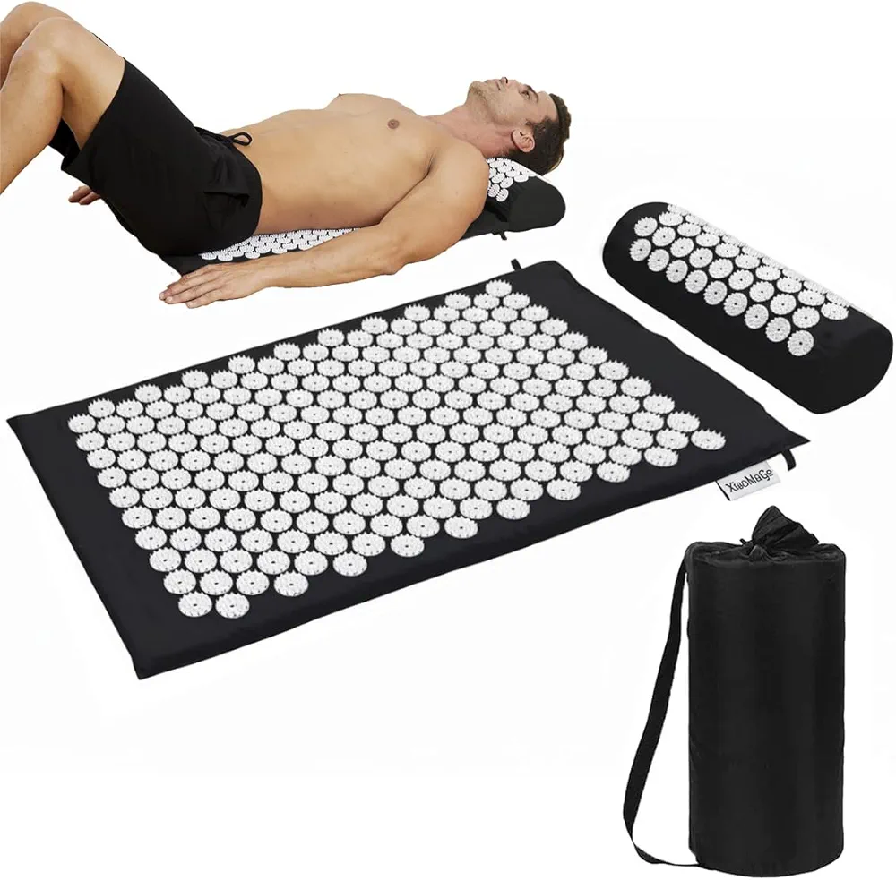 61EOs0ydB6L._AC_UF1000,1000_QL80_FMwebp_ Acupressure Mat & Pillow Set – Back Pain Relief, Relaxation & Better Sleep - Image 1