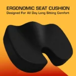 Memory Foam Coccyx Seat Cushion – Orthopedic Tailbone Pain Relief for Office Chair