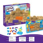 Kinetic Sand Play Set – 1kg Moldable Sensory Sand with Molds & Tools