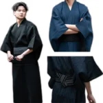 Japanese Cotton Kimono Robe – Lightweight Loungewear for Women & Men
